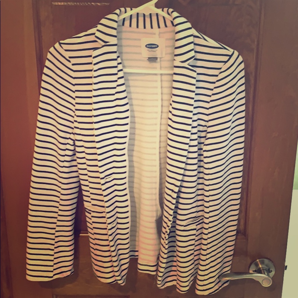 Blazer (white/black stripes)